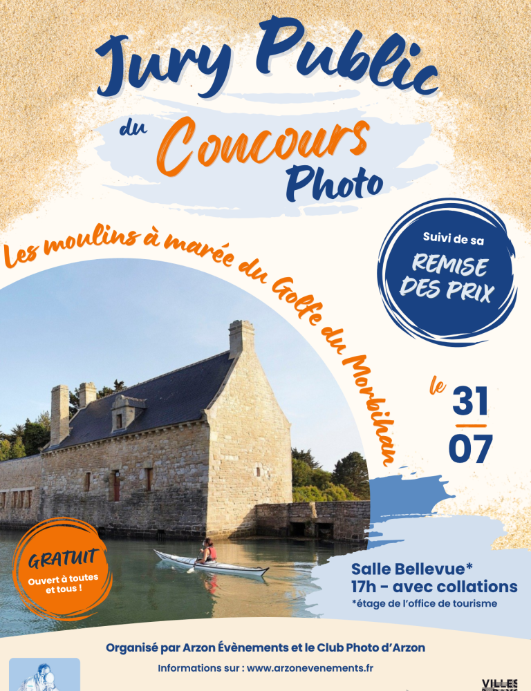 Jury public du concours photo - les moulins à marée du golfe du morbihan