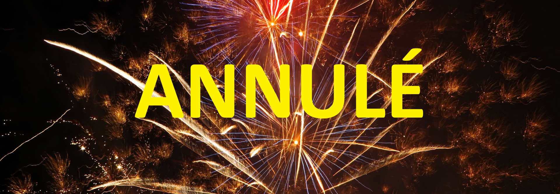 ANNULÉ - Feu d'artifice du 15 août